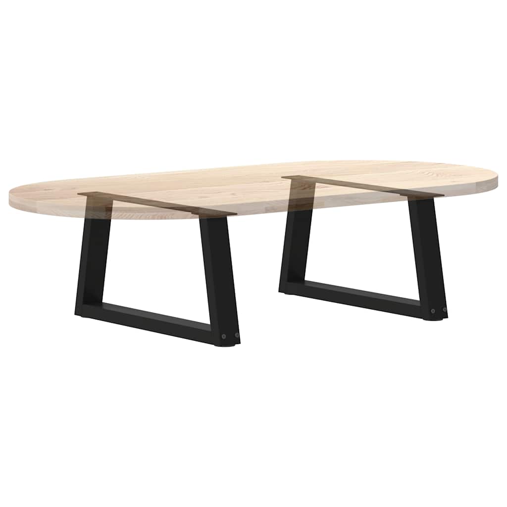 vidaXL Nogi do stolika kawowego w kształcie litery V 2 szt. Czarne 60x(30-31,3) cm Stal