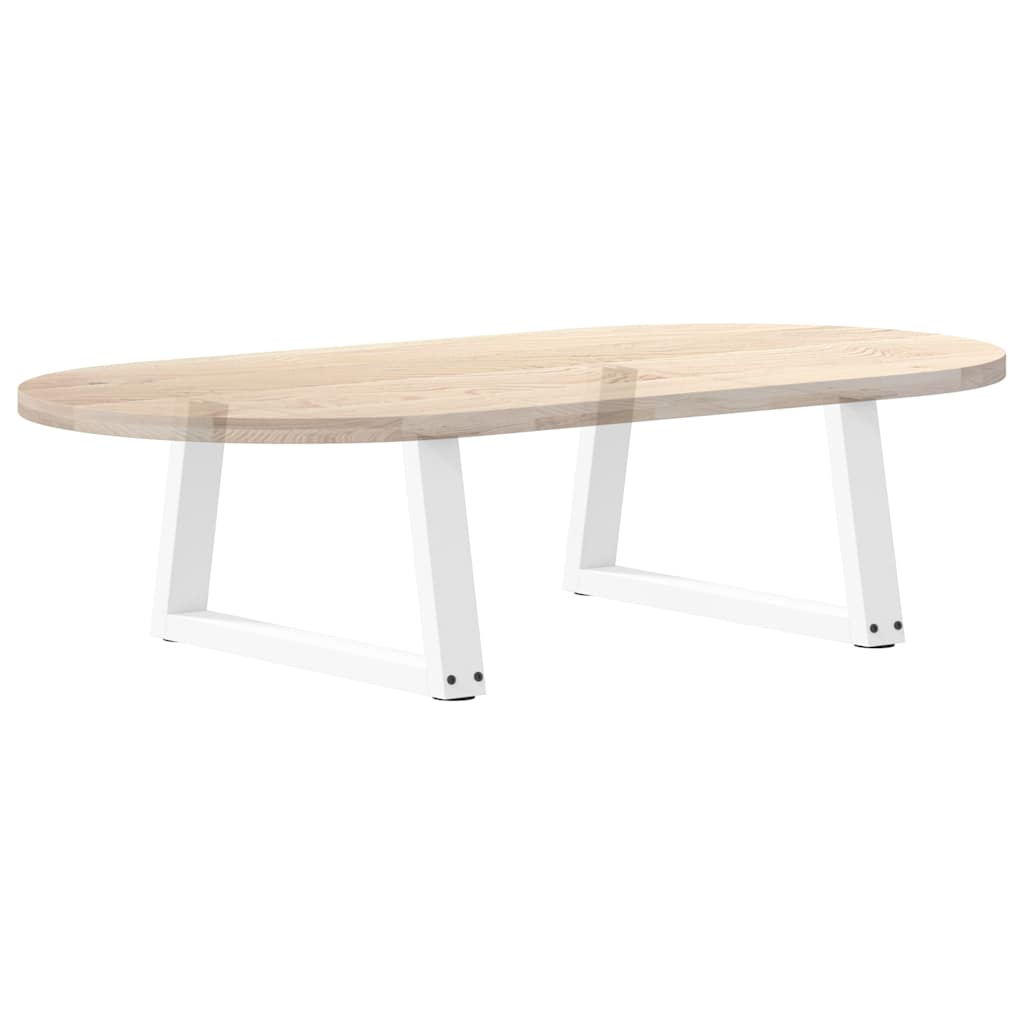 vidaXL Nogi do stolika kawowego w kształcie litery V 2 szt. Białe 60x(30-31,3) cm Stal