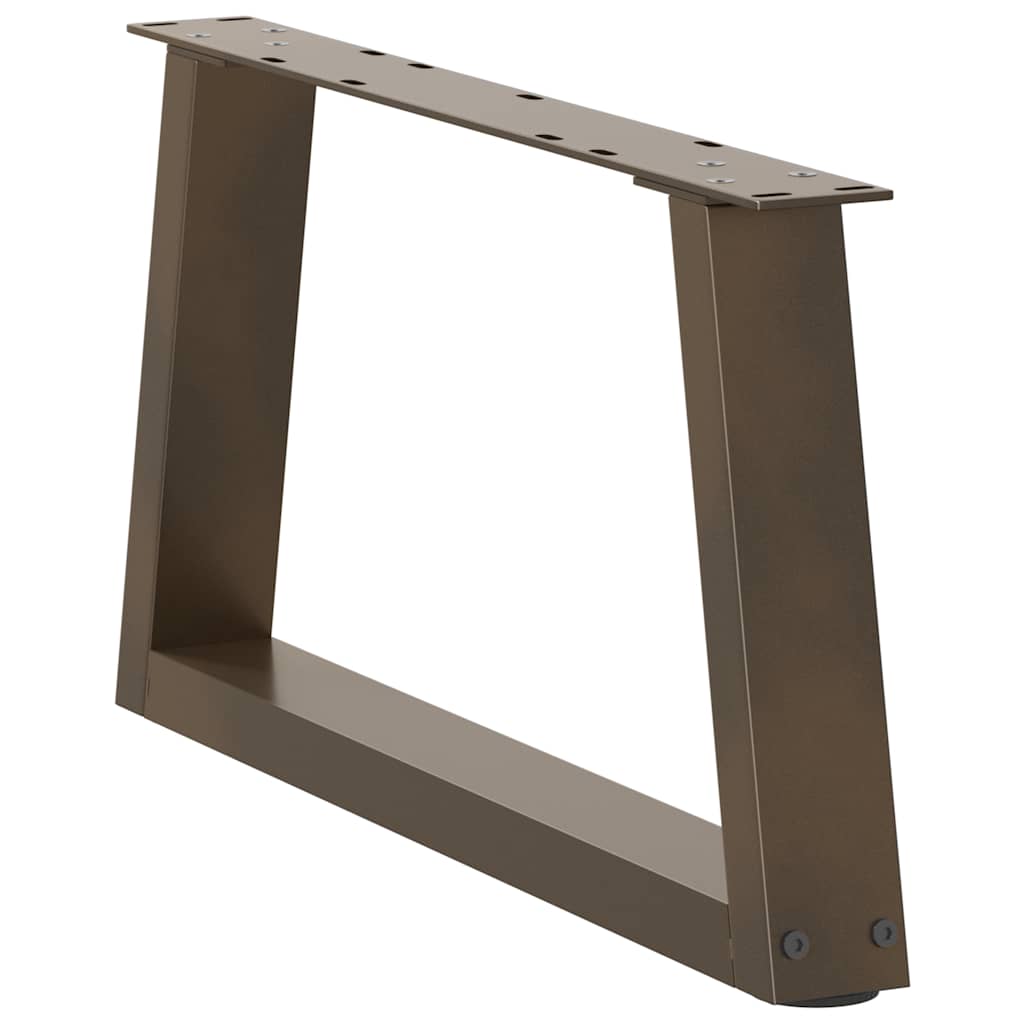 vidaXL Nogi do stolika kawowego w kształcie litery V 2 szt. Naturalna stal 60x(30-31,3) cm Stal