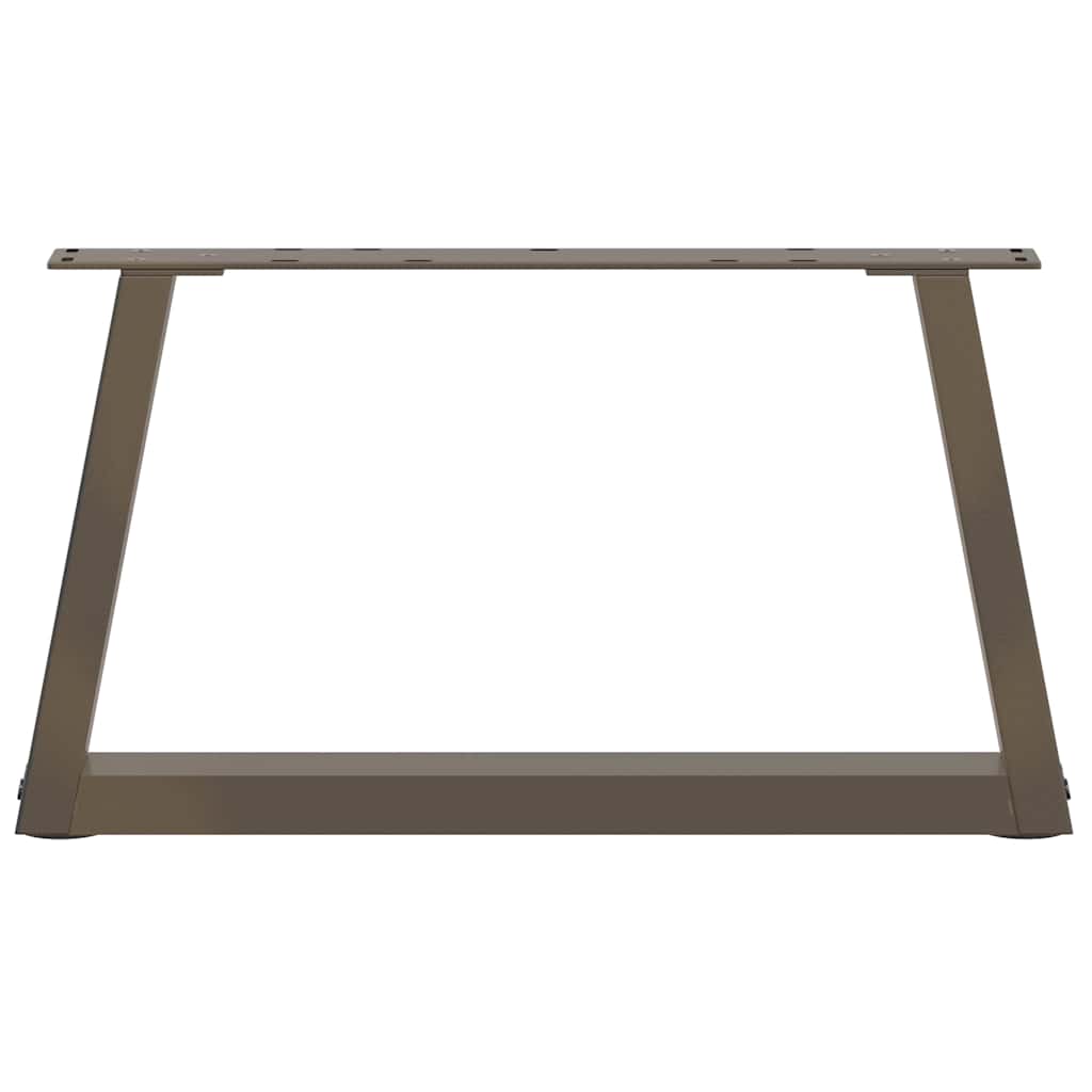 vidaXL Nogi do stolika kawowego w kształcie litery V 2 szt. Naturalna stal 60x(30-31,3) cm Stal