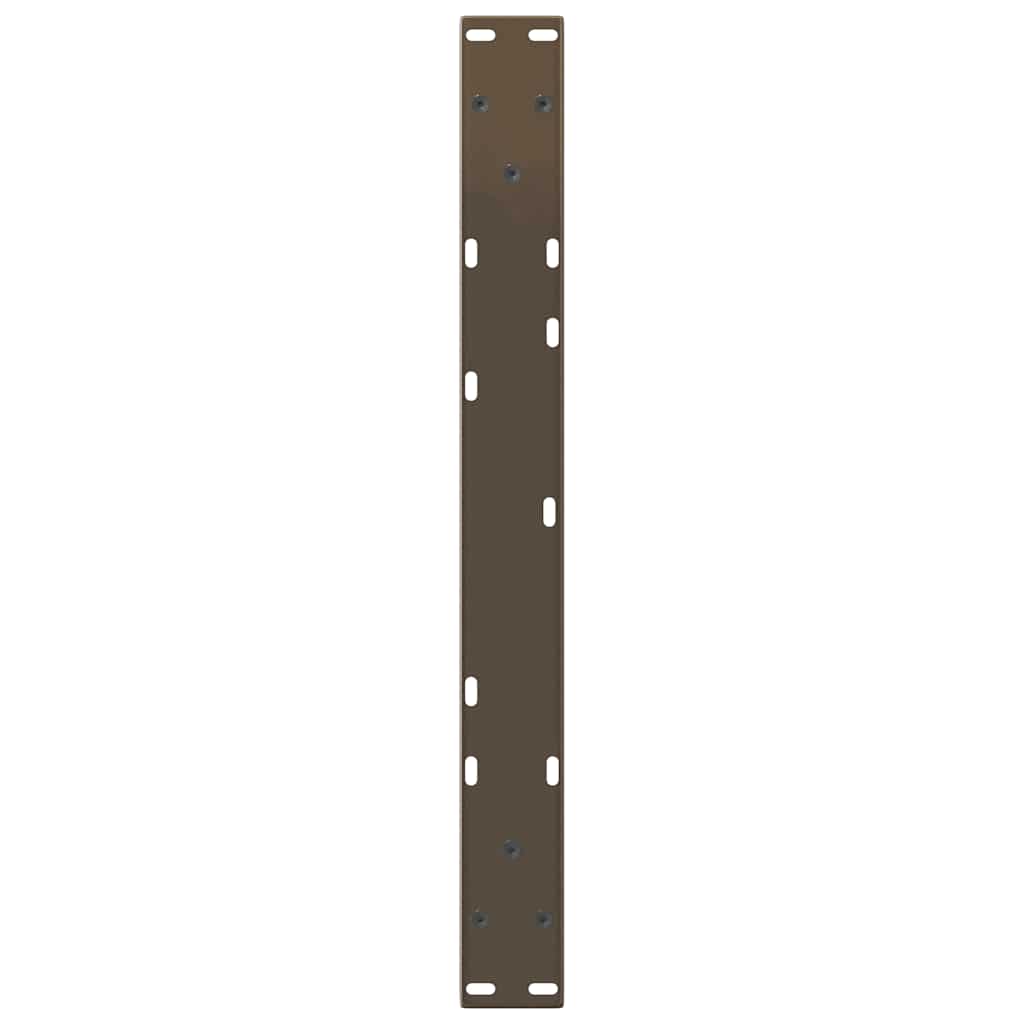 vidaXL Nogi do stolika kawowego w kształcie litery V 2 szt. Naturalna stal 60x(30-31,3) cm Stal