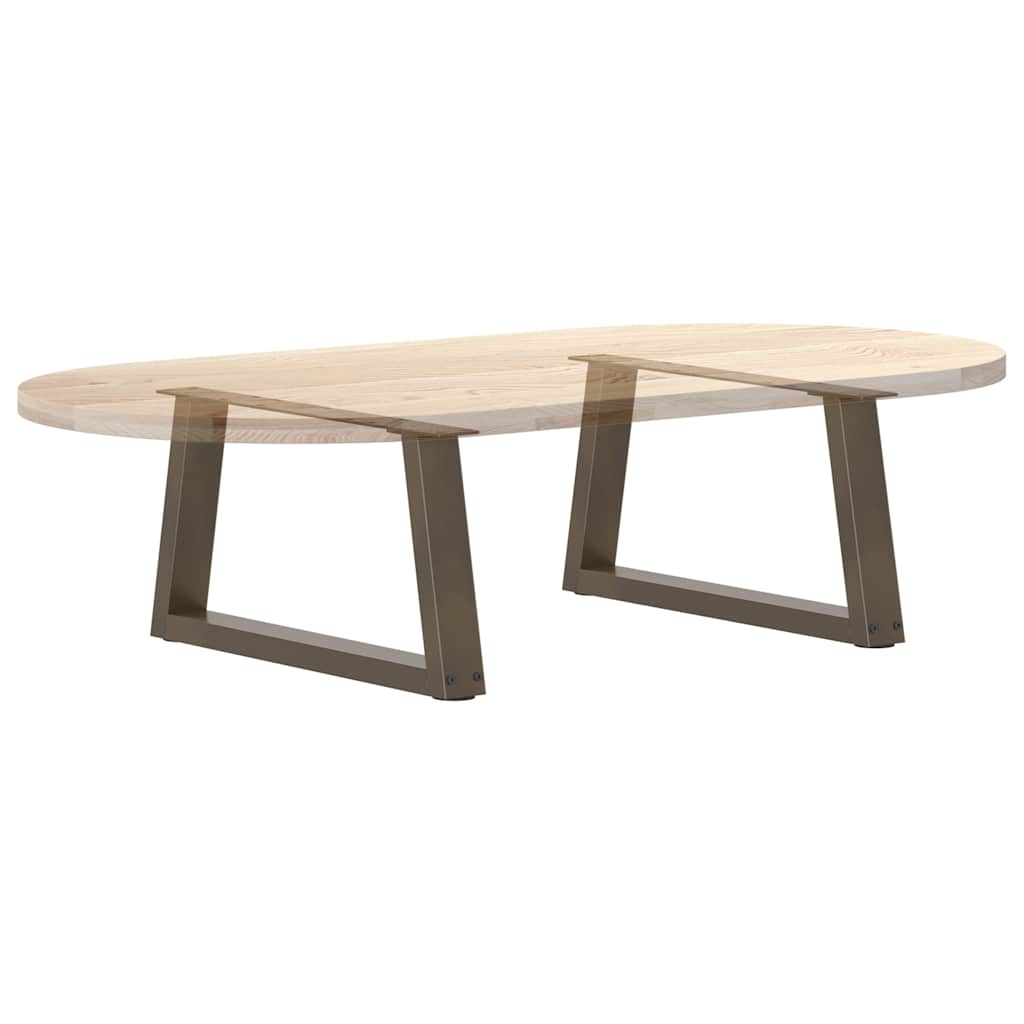 vidaXL Nogi do stolika kawowego w kształcie litery V 2 szt. Naturalna stal 60x(30-31,3) cm Stal