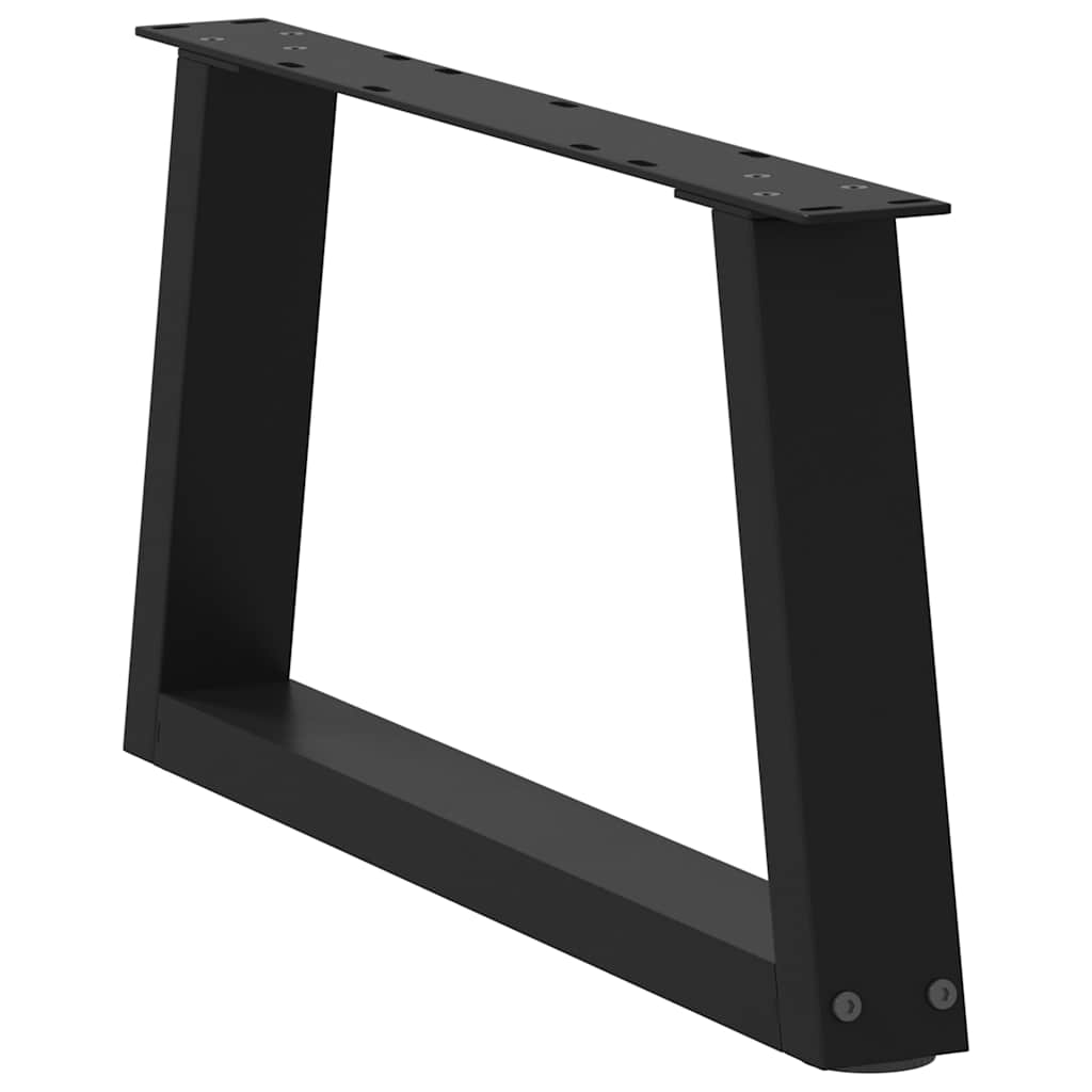 vidaXL Nogi do stolika kawowego w kształcie litery V 2 szt. Czarne 70x(30-31,3) cm Stalowe