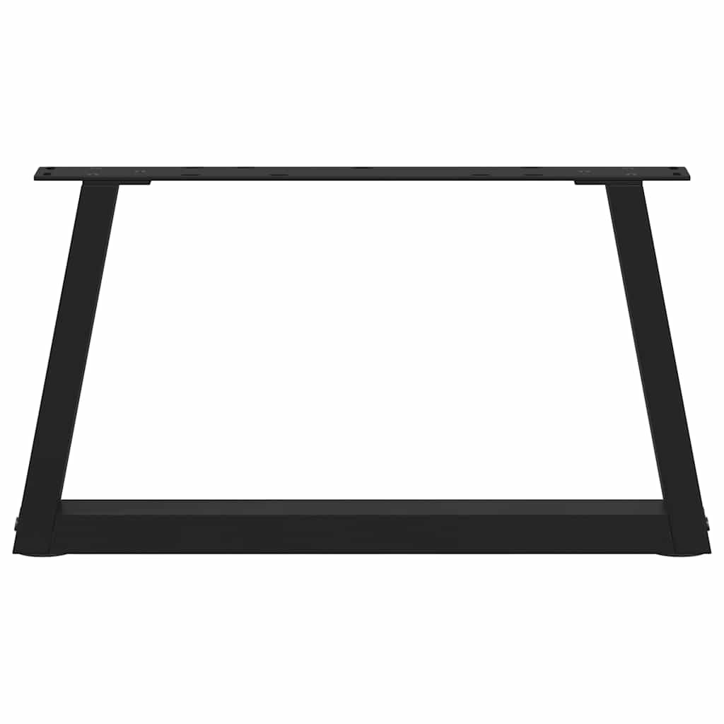 vidaXL Nogi do stolika kawowego w kształcie litery V 2 szt. Czarne 70x(30-31,3) cm Stalowe