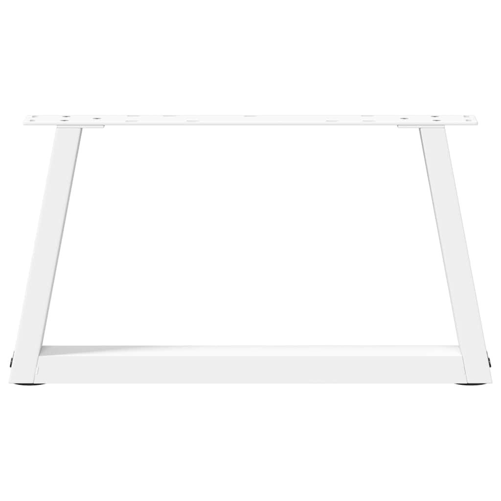 vidaXL Nogi do stolika kawowego w kształcie litery V 2 szt. Białe 70x(30-31,3) cm Stal