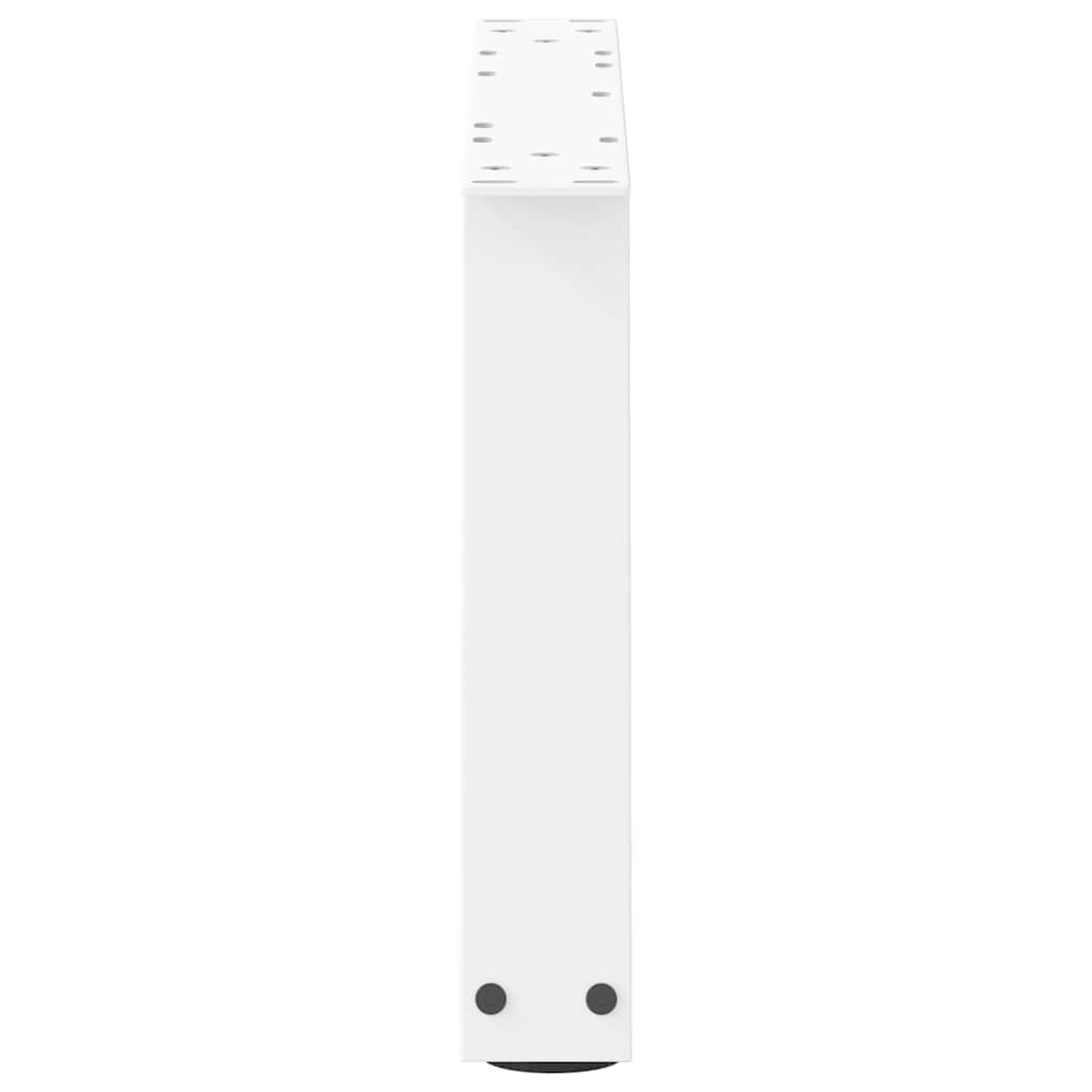vidaXL Nogi do stolika kawowego w kształcie litery V 2 szt. Białe 70x(30-31,3) cm Stal