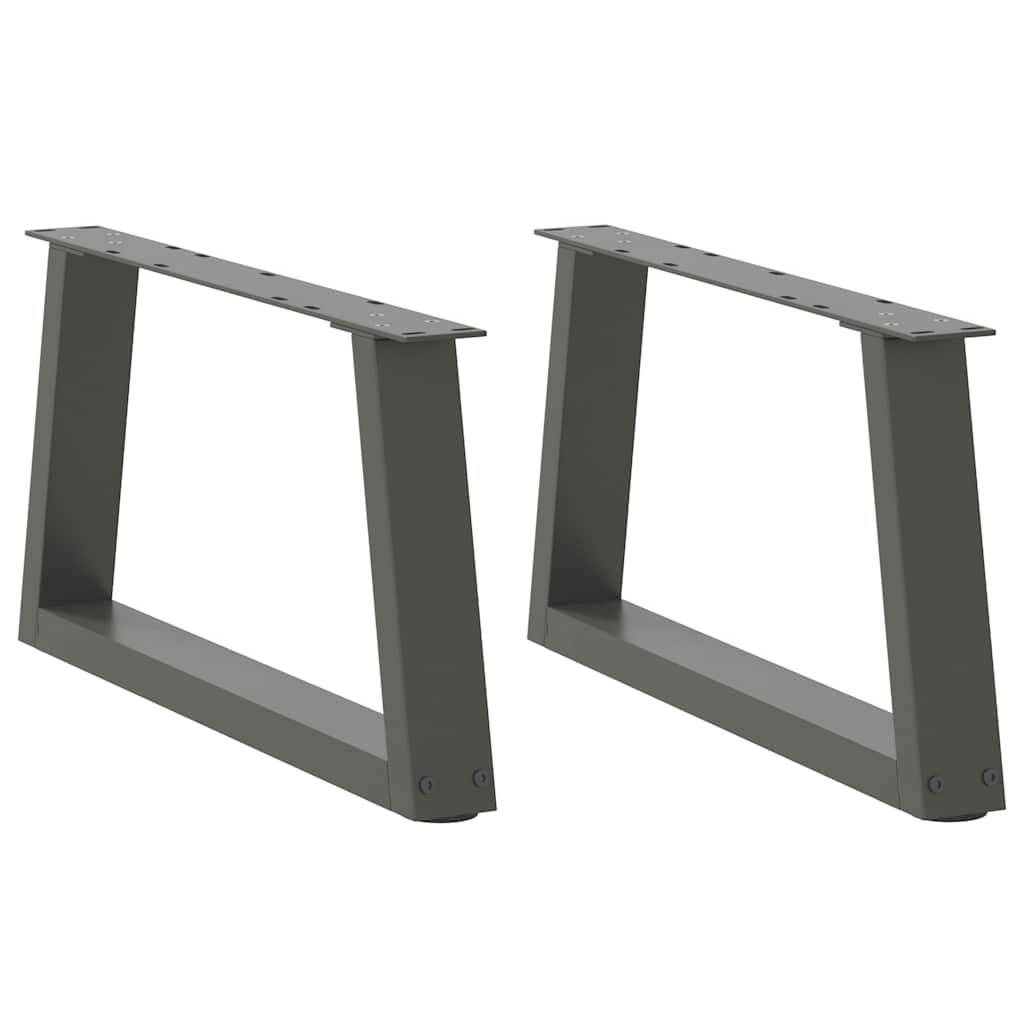 vidaXL Nogi do stolika kawowego w kształcie litery V 2 szt. Antracyt 70x(30-31,3) cm Stal