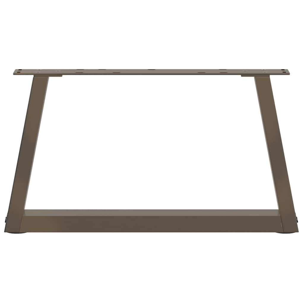 vidaXL Nogi do stolika kawowego w kształcie litery V 2 szt. Naturalna stal 70x(30-31,3) cm Stal