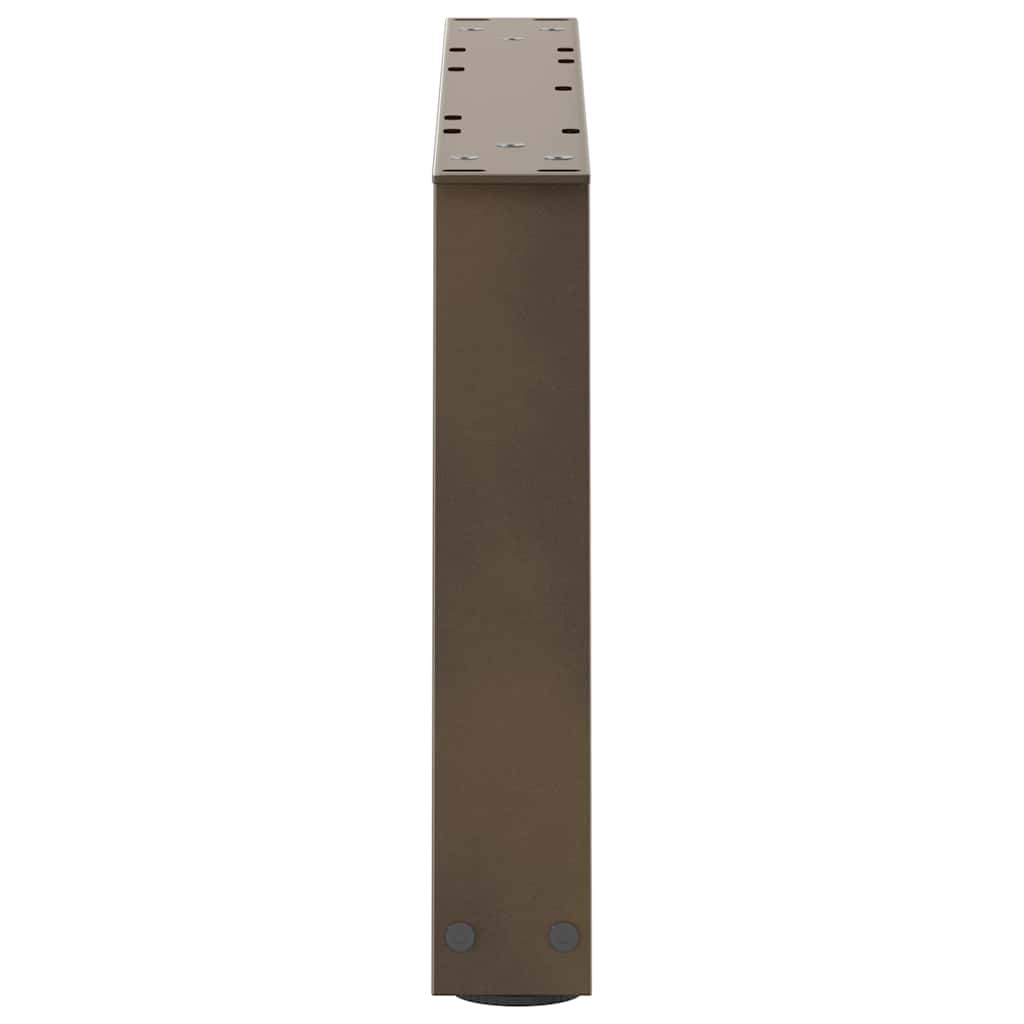 vidaXL Nogi do stolika kawowego w kształcie litery V 2 szt. Naturalna stal 70x(30-31,3) cm Stal