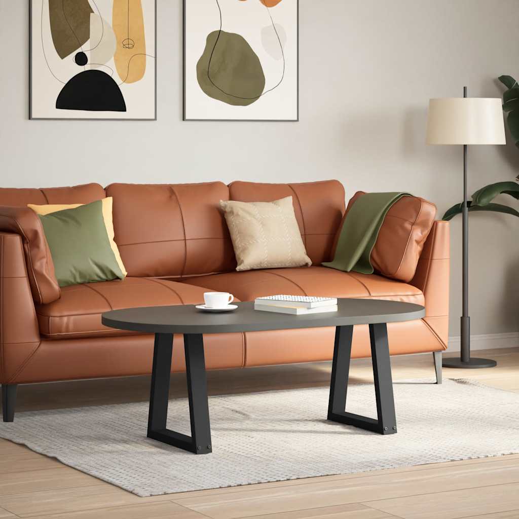 vidaXL Nogi do stolika kawowego w kształcie litery V 2 szt. Czarne 28x(42-43,3) cm Stal