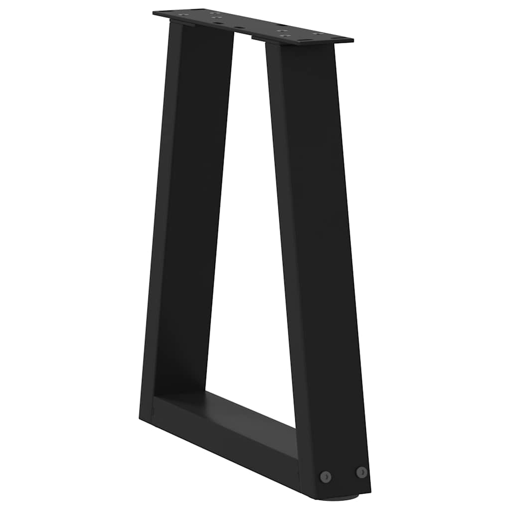 vidaXL Nogi do stolika kawowego w kształcie litery V 2 szt. Czarne 28x(42-43,3) cm Stal