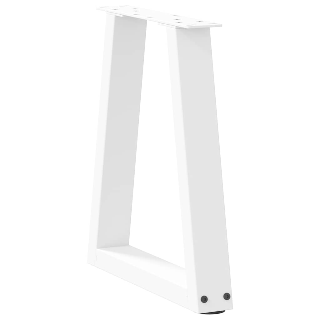 vidaXL Nogi do stolika kawowego w kształcie litery V 2 szt. Białe 28x(42-43,3) cm Stal