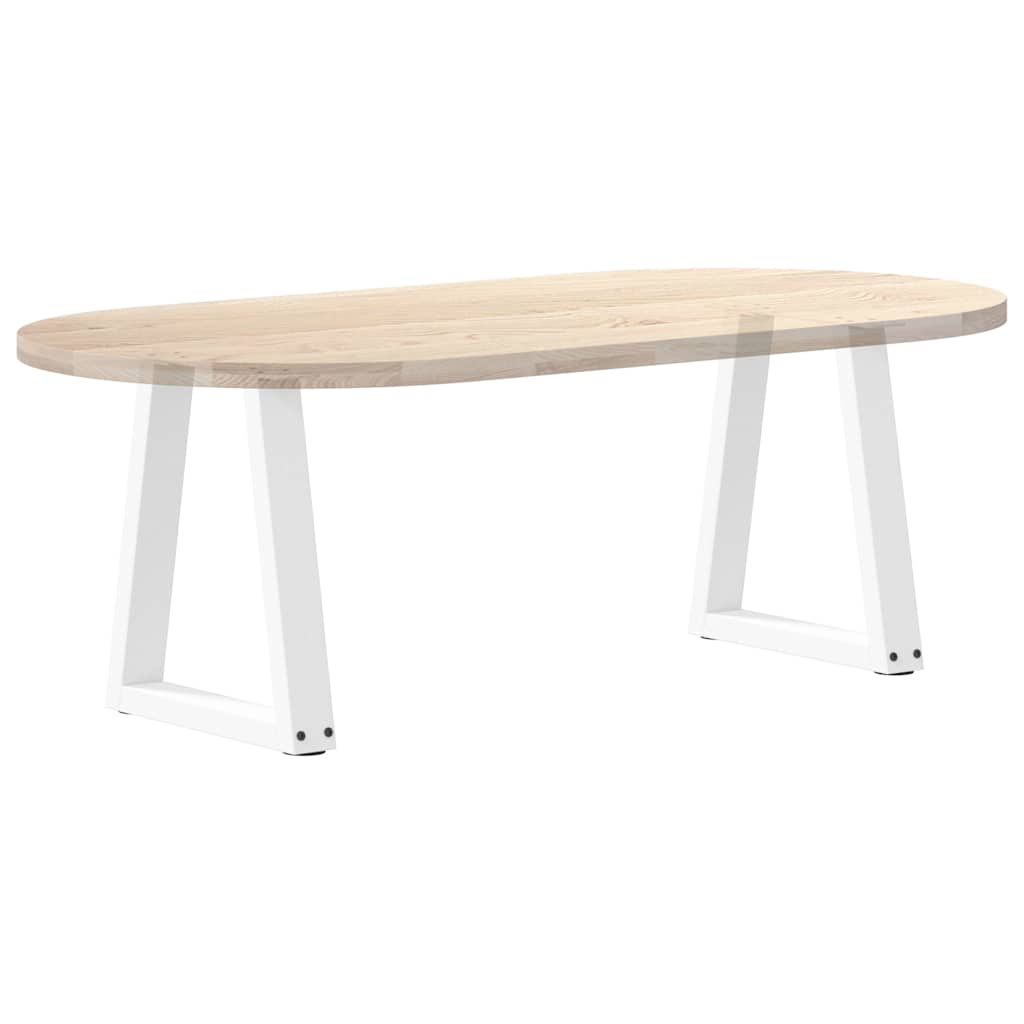 vidaXL Nogi do stolika kawowego w kształcie litery V 2 szt. Białe 28x(42-43,3) cm Stal
