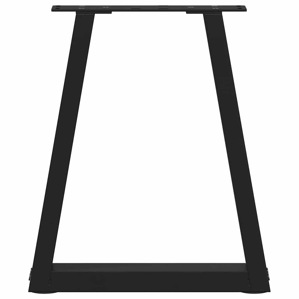 vidaXL Nogi do stolika kawowego w kształcie litery V 2 szt. Czarne 38x(42-43,3) cm Stalowe