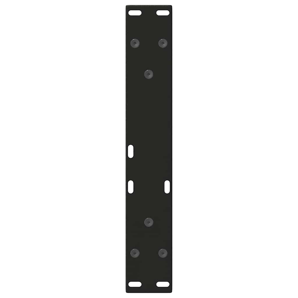 vidaXL Nogi do stolika kawowego w kształcie litery V 2 szt. Czarne 38x(42-43,3) cm Stalowe