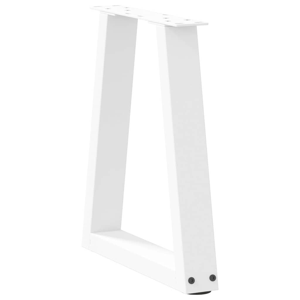 vidaXL Nogi do stolika kawowego w kształcie litery V 2 szt. Białe 38x(42-43,3) cm Stal