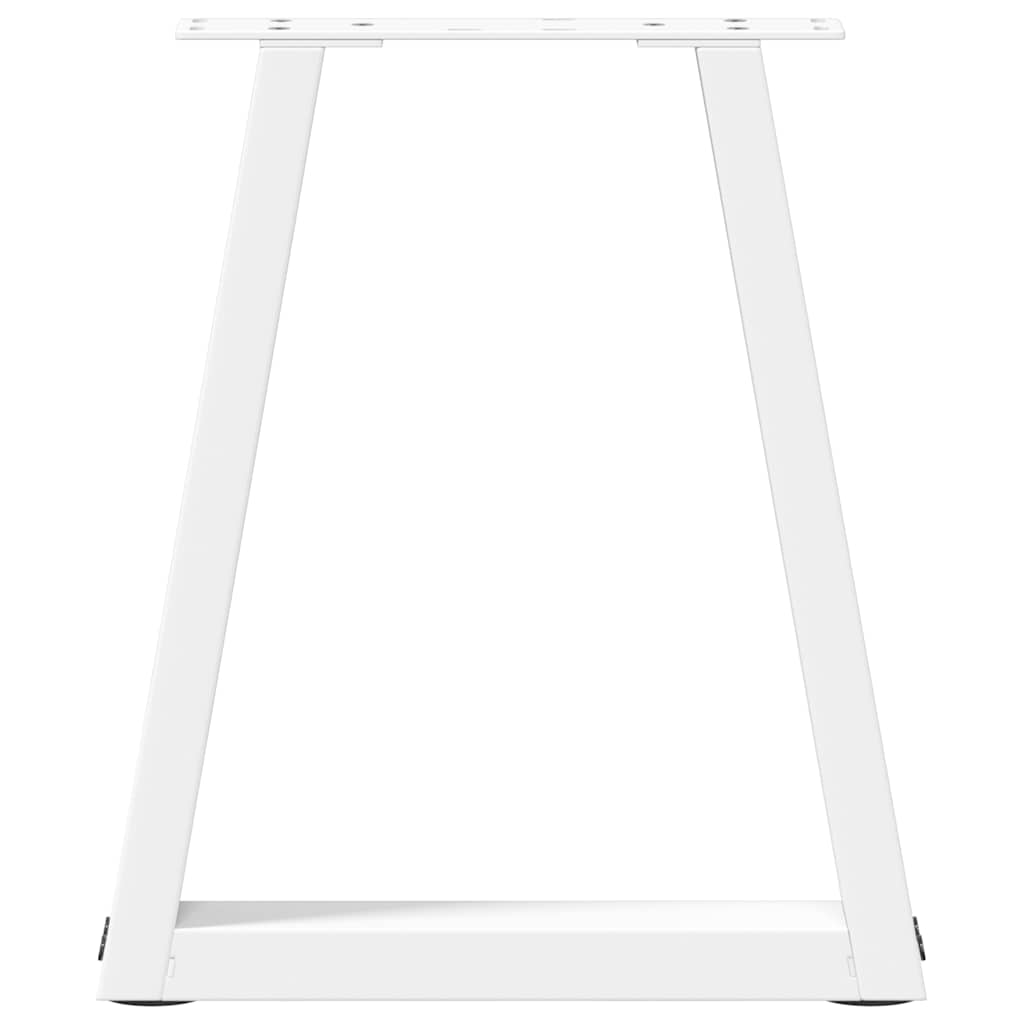 vidaXL Nogi do stolika kawowego w kształcie litery V 2 szt. Białe 38x(42-43,3) cm Stal
