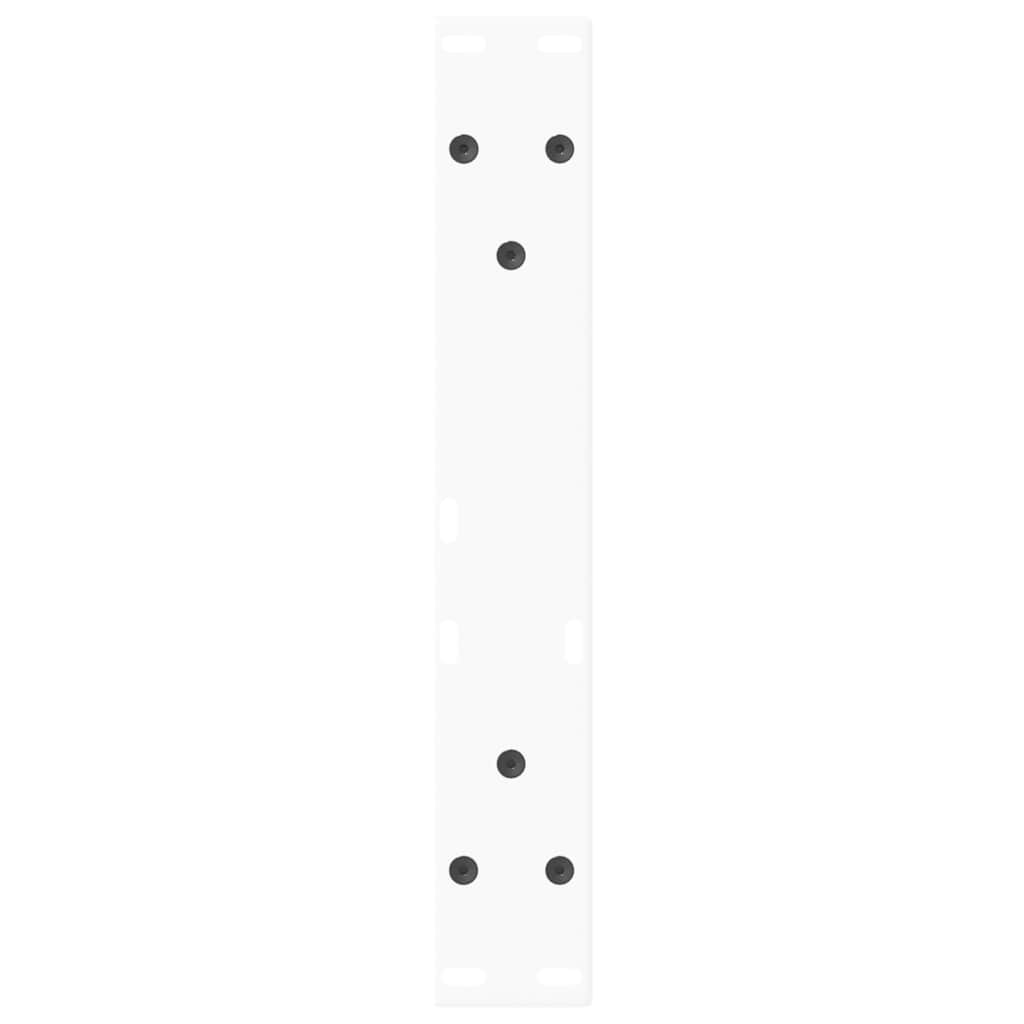 vidaXL Nogi do stolika kawowego w kształcie litery V 2 szt. Białe 38x(42-43,3) cm Stal
