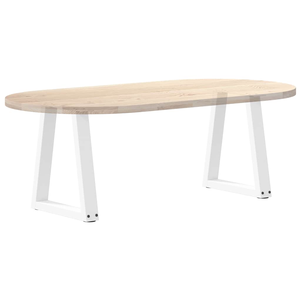 vidaXL Nogi do stolika kawowego w kształcie litery V 2 szt. Białe 38x(42-43,3) cm Stal