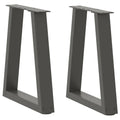 vidaXL Nogi do stolika kawowego w kształcie litery V 2 szt. Antracyt 38x(42-43,3) cm Stal