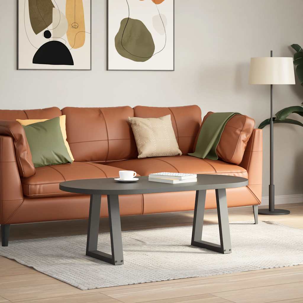vidaXL Nogi do stolika kawowego w kształcie litery V 2 szt. Antracyt 38x(42-43,3) cm Stal