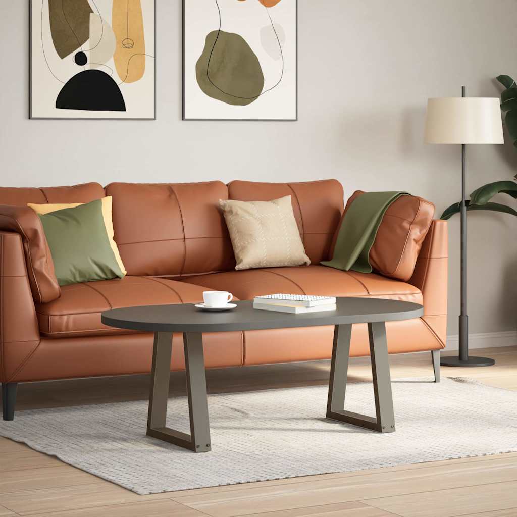 vidaXL Nogi do stolika kawowego w kształcie litery V 2 szt. Naturalna stal 38x(42-43,3) cm Stal
