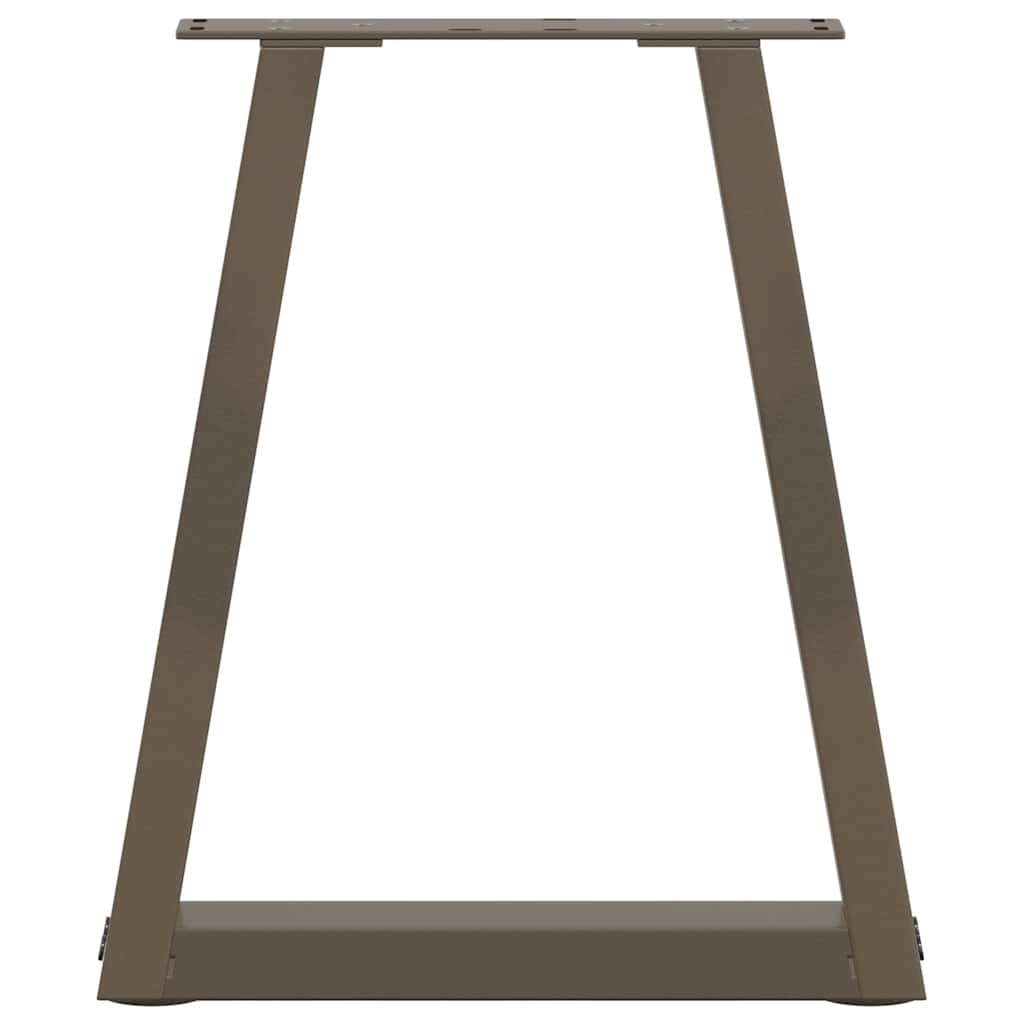 vidaXL Nogi do stolika kawowego w kształcie litery V 2 szt. Naturalna stal 38x(42-43,3) cm Stal