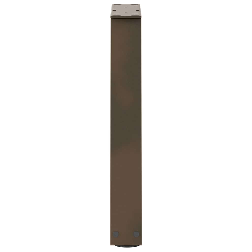 vidaXL Nogi do stolika kawowego w kształcie litery V 2 szt. Naturalna stal 38x(42-43,3) cm Stal