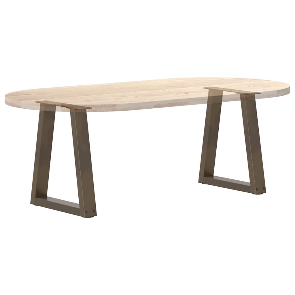 vidaXL Nogi do stolika kawowego w kształcie litery V 2 szt. Naturalna stal 38x(42-43,3) cm Stal