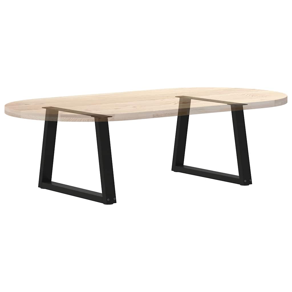 vidaXL Nogi do stolika kawowego w kształcie litery V 2 szt. Czarne 50x(42-43,3) cm Stal