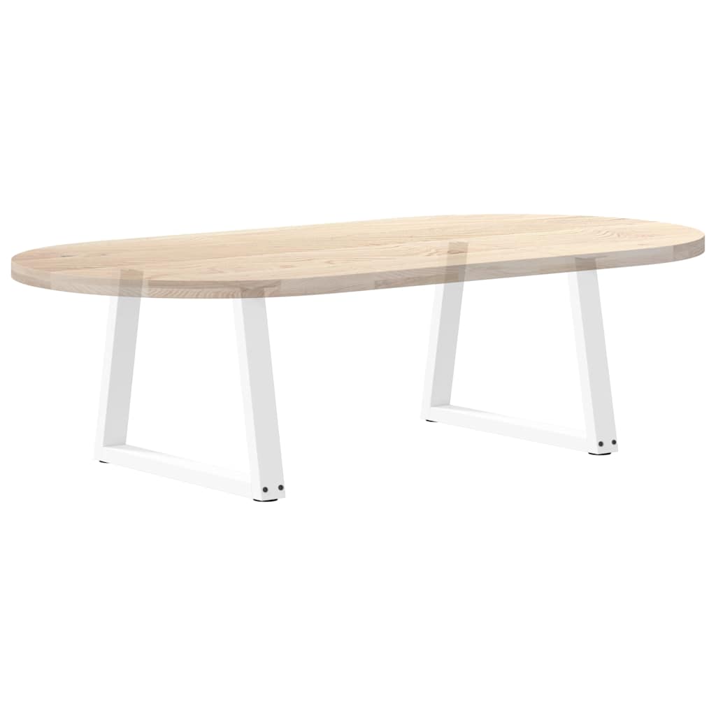 vidaXL Nogi do stolika kawowego w kształcie litery V 2 szt. Białe 50x(42-43,3) cm Stal
