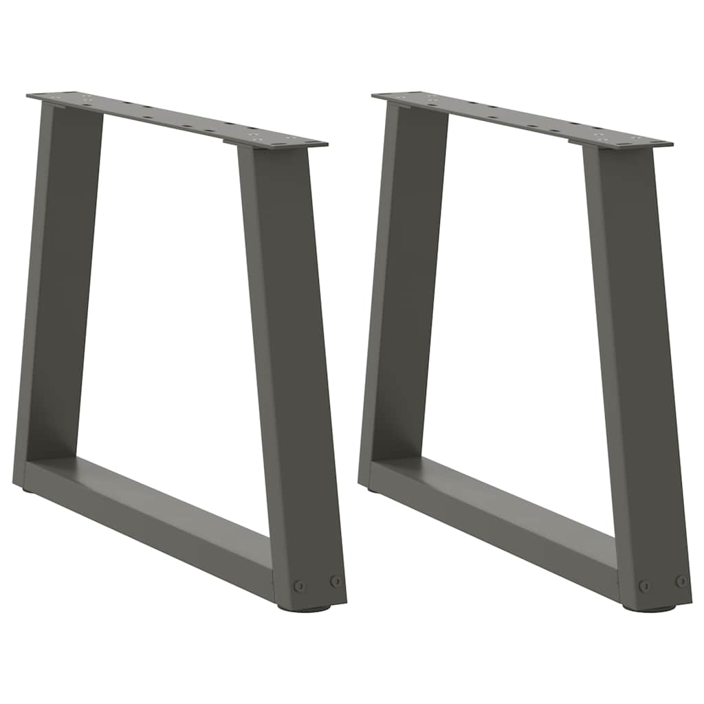vidaXL Nogi do stolika kawowego w kształcie litery V 2 szt. Antracyt 50x(42-43,3) cm Stal