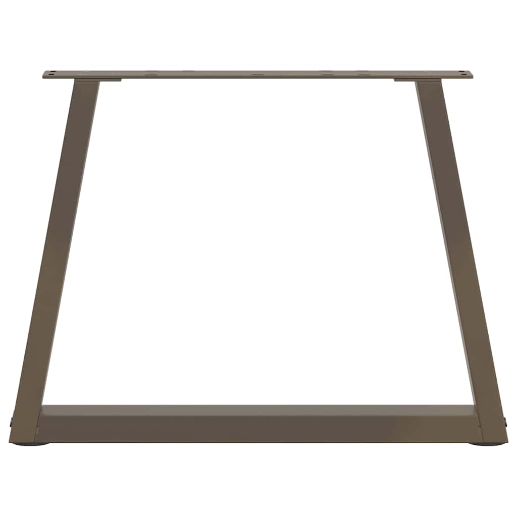 vidaXL Nogi do stolika kawowego w kształcie litery V 2 szt. Naturalna stal 50x(42-43,3) cm Stal