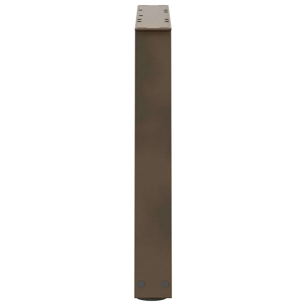 vidaXL Nogi do stolika kawowego w kształcie litery V 2 szt. Naturalna stal 50x(42-43,3) cm Stal