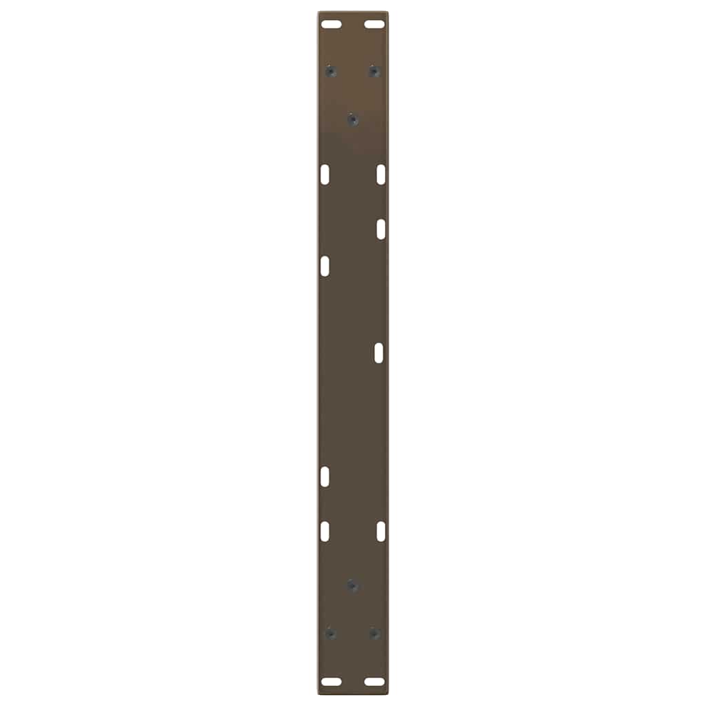 vidaXL Nogi do stolika kawowego w kształcie litery V 2 szt. Naturalna stal 50x(42-43,3) cm Stal