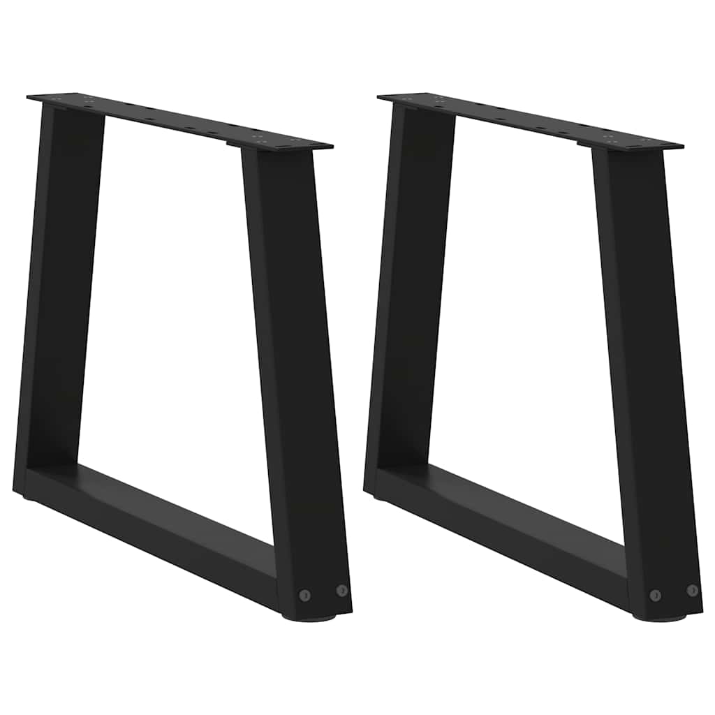 vidaXL Nogi do stolika kawowego w kształcie litery V 2 szt. Czarne 60x(42-43,3) cm Stal