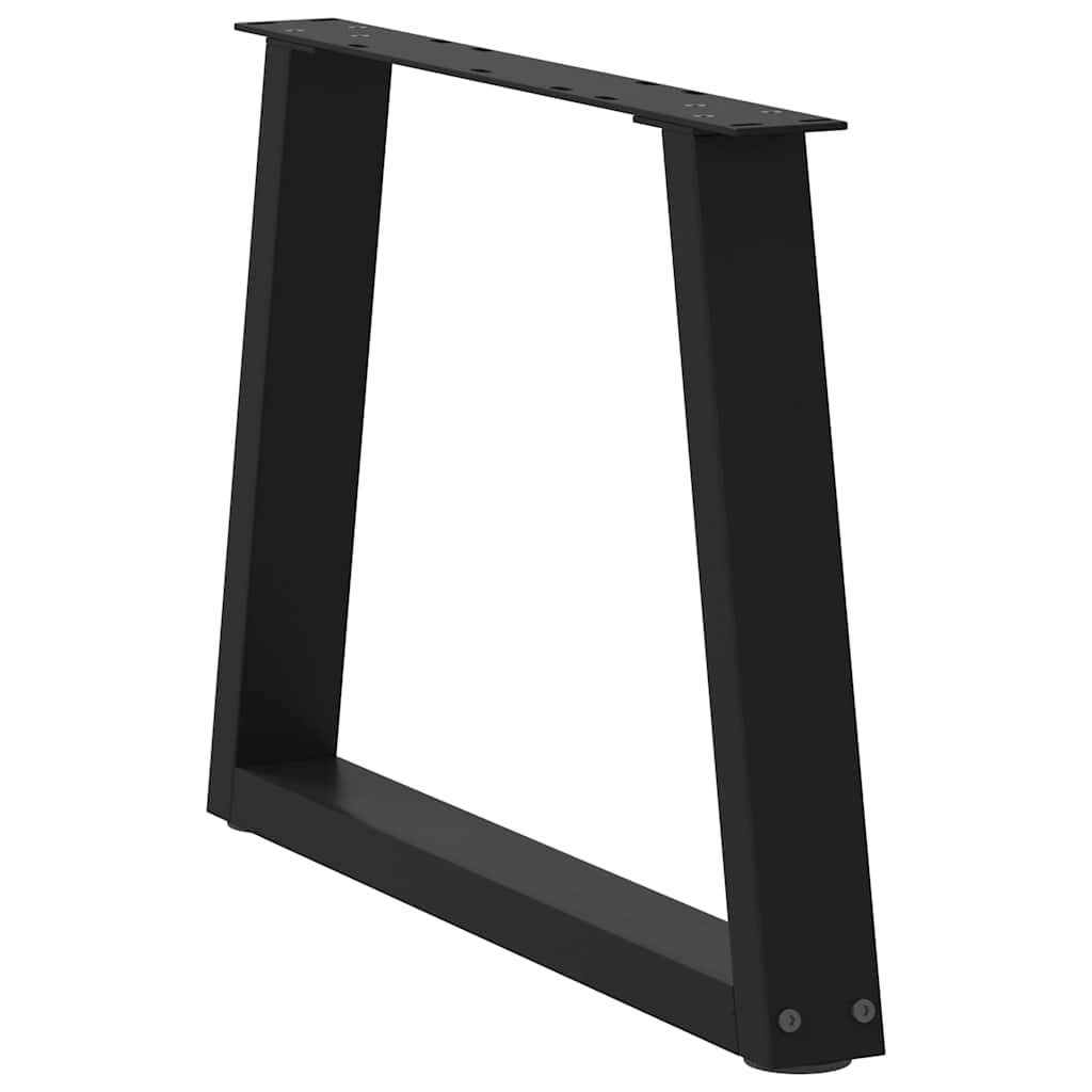 vidaXL Nogi do stolika kawowego w kształcie litery V 2 szt. Czarne 60x(42-43,3) cm Stal