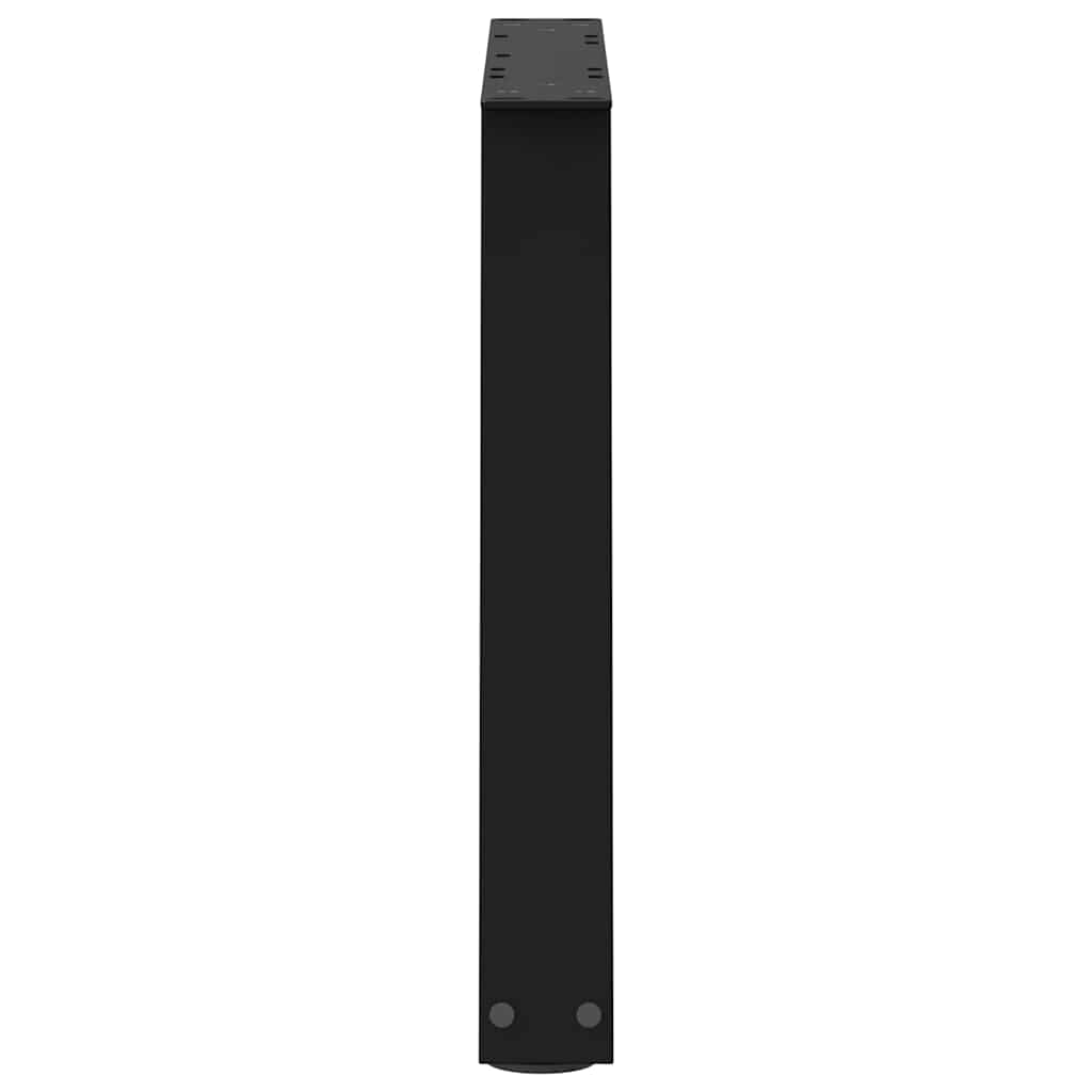 vidaXL Nogi do stolika kawowego w kształcie litery V 2 szt. Czarne 60x(42-43,3) cm Stal