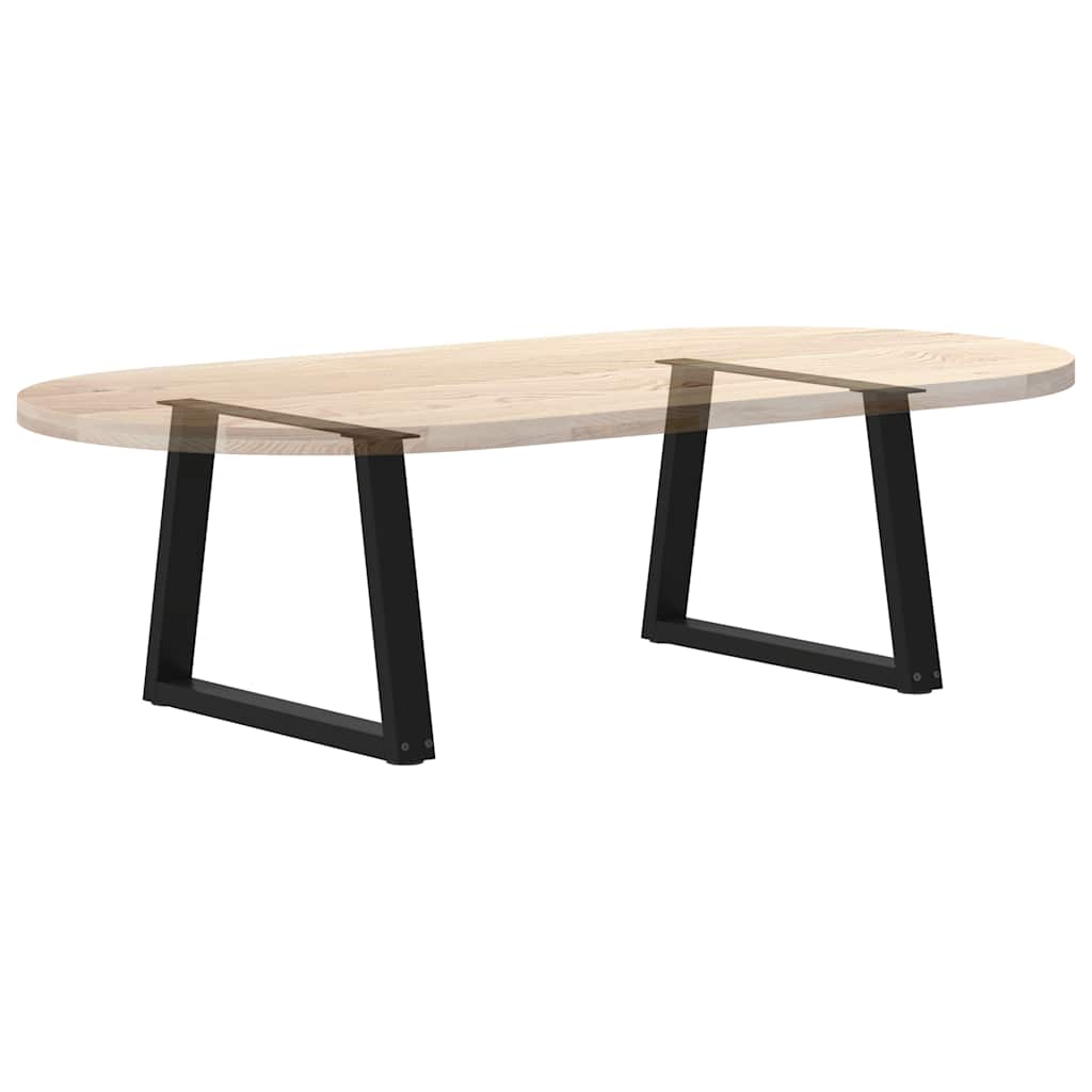 vidaXL Nogi do stolika kawowego w kształcie litery V 2 szt. Czarne 60x(42-43,3) cm Stal
