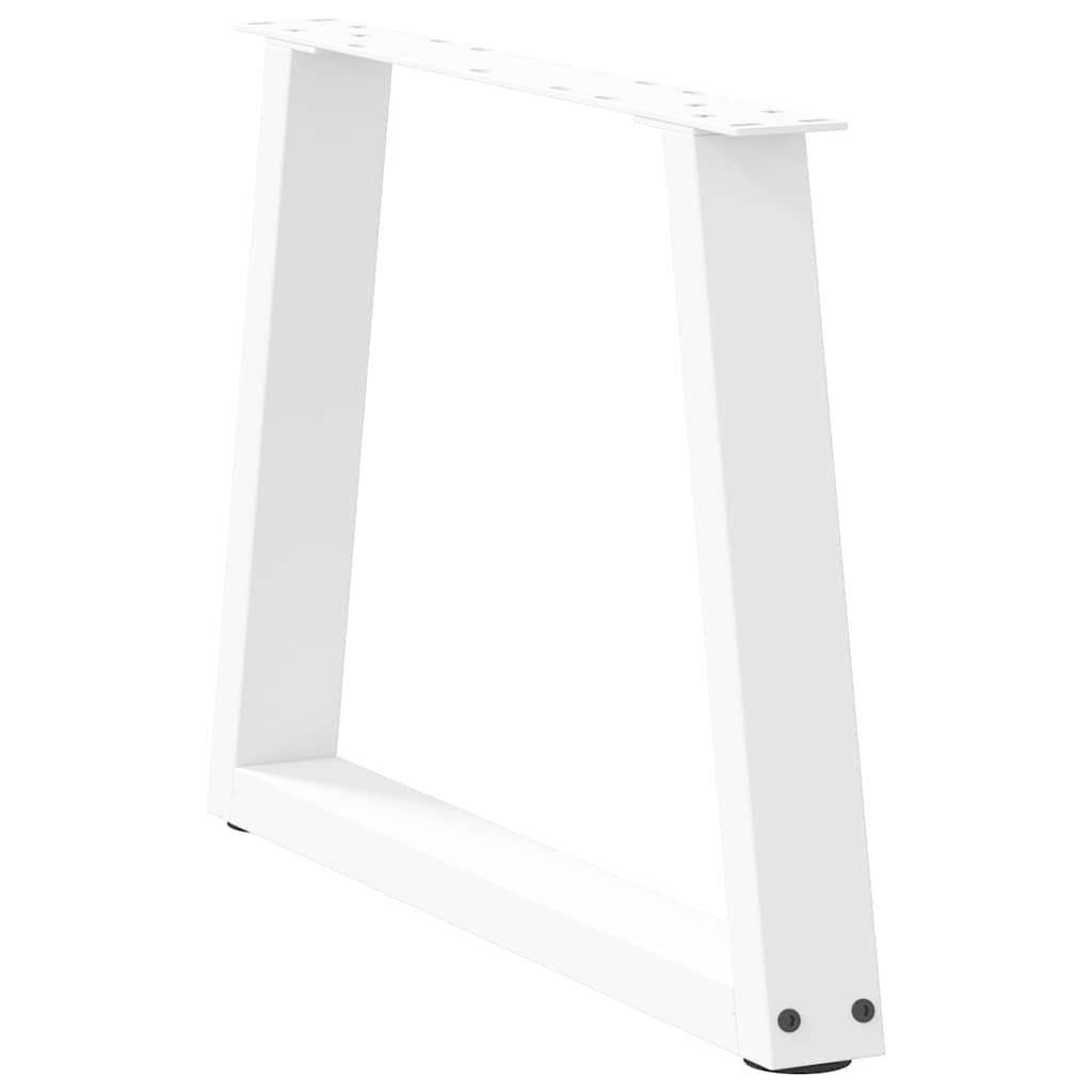 vidaXL Nogi do stolika kawowego w kształcie litery V 2 szt. Białe 60x(42-43,3) cm Stal