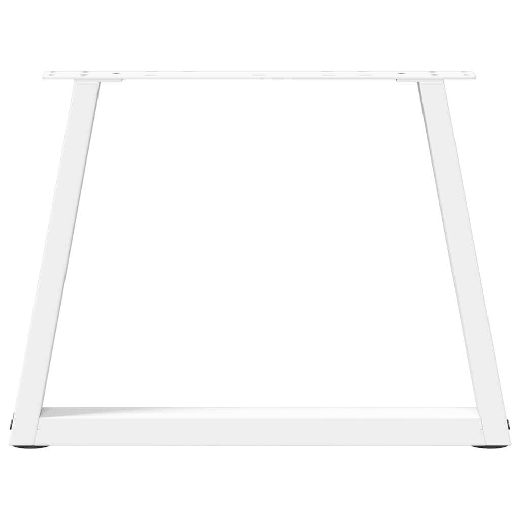 vidaXL Nogi do stolika kawowego w kształcie litery V 2 szt. Białe 60x(42-43,3) cm Stal