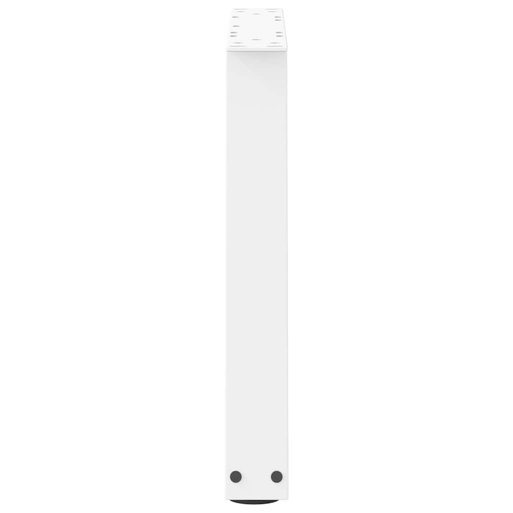 vidaXL Nogi do stolika kawowego w kształcie litery V 2 szt. Białe 60x(42-43,3) cm Stal