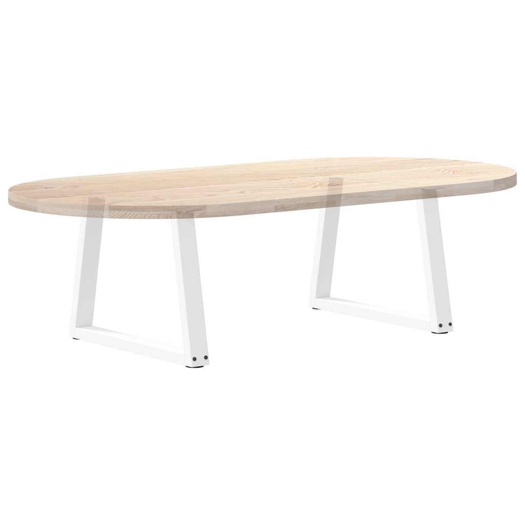 vidaXL Nogi do stolika kawowego w kształcie litery V 2 szt. Białe 60x(42-43,3) cm Stal