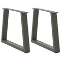 vidaXL Nogi do stolika kawowego w kształcie litery V 2 szt. Antracyt 60x(42-43,3) cm Stal