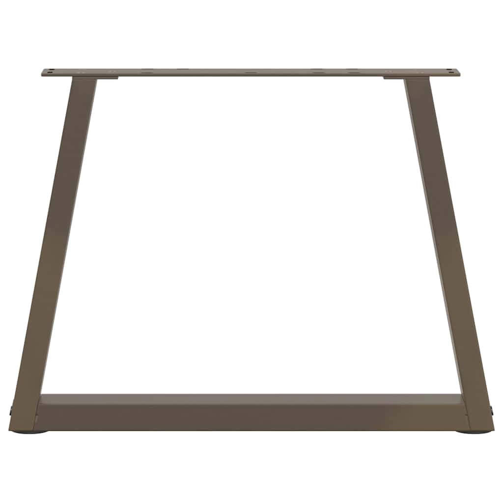 vidaXL Nogi do stolika kawowego w kształcie litery V 2 szt. Naturalna stal 60x(42-43,3) cm Stal