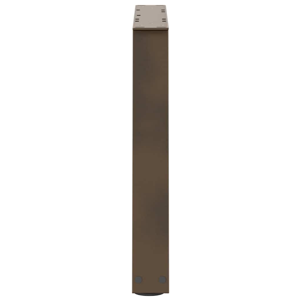 vidaXL Nogi do stolika kawowego w kształcie litery V 2 szt. Naturalna stal 60x(42-43,3) cm Stal