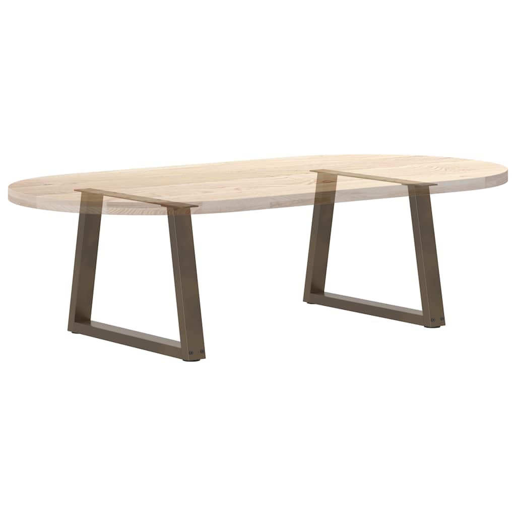 vidaXL Nogi do stolika kawowego w kształcie litery V 2 szt. Naturalna stal 60x(42-43,3) cm Stal