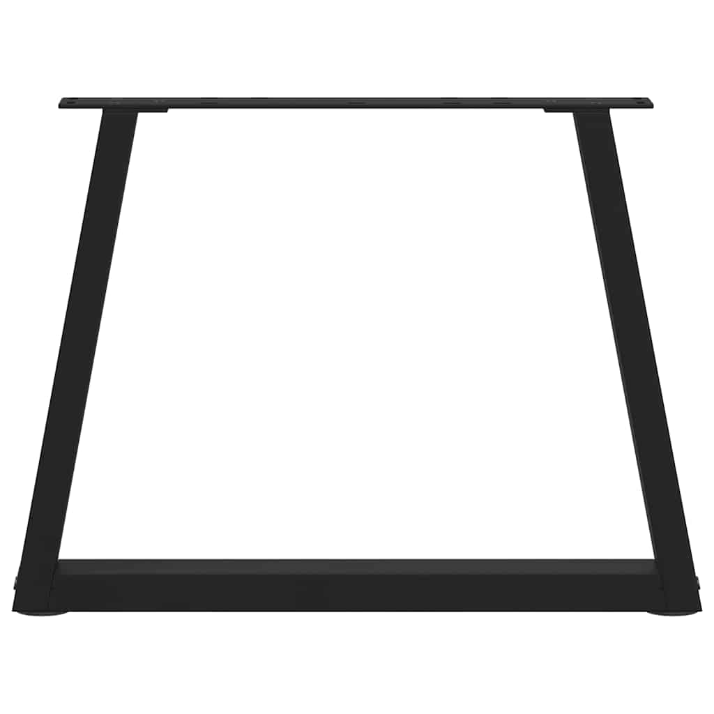 vidaXL Nogi do stolika kawowego w kształcie litery V 2 szt. Czarne 70x(42-43,3) cm Stalowe