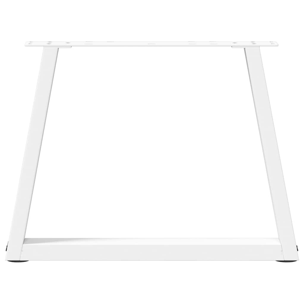 vidaXL Nogi do stolika kawowego w kształcie litery V 2 szt. Białe 70x(42-43,3) cm Stal