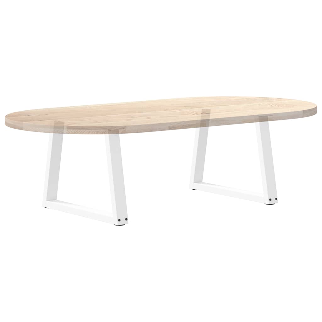 vidaXL Nogi do stolika kawowego w kształcie litery V 2 szt. Białe 70x(42-43,3) cm Stal